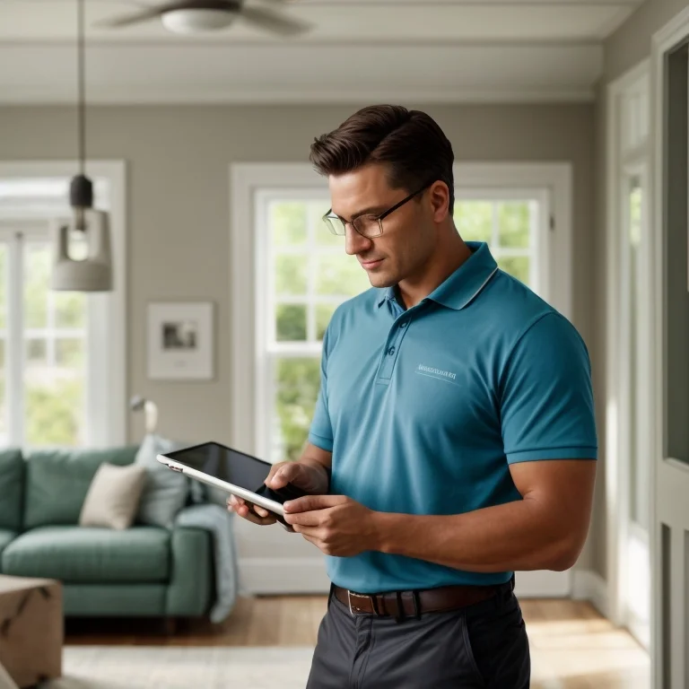 Painter applying wall paint